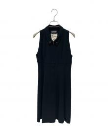 CHANEL（シャネル）の古着「P95 ヴィンテージ ノースリーブ ワンピース」｜ブラック