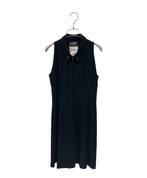 CHANEL（シャネル）CHANEL (シャネル) P95 ヴィンテージ ノースリーブ ワンピース ブラック サイズ:38の古着・服飾アイテム