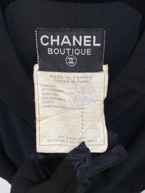 CHANEL（シャネル）CHANEL (シャネル) P95 ヴィンテージ ノースリーブ ワンピース ブラック サイズ:38の古着・服飾アイテム