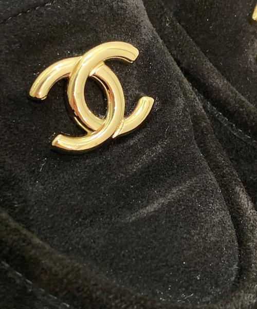 CHANEL（シャネル）CHANEL (シャネル) ボアスリッポン ブラック サイズ:36 1/2の古着・服飾アイテム