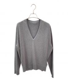 DEUXIEME CLASSE（ドゥーズィエム クラス）の古着「FF30 GIZA Vネック プルオーバー」｜グレー