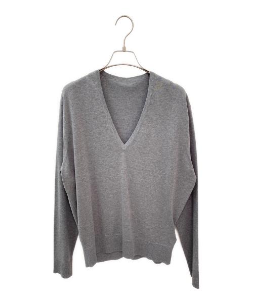 DEUXIEME CLASSE（ドゥーズィエム クラス）DEUXIEME CLASSE (ドゥーズィエム クラス) FF30 GIZA Vネック プルオーバー グレー サイズ:Freeの古着・服飾アイテム