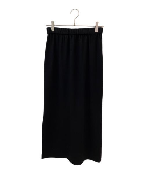 AP STUDIO（エーピーストゥディオ）AP STUDIO (エーピーストゥディオ) ウエストゴムマキシスカート ブラック サイズ:Freeの古着・服飾アイテム