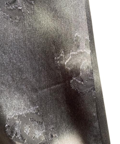 CHANEL（シャネル）CHANEL (シャネル) メティエダールシルク サテン ココマーク ロングスカート ブラック サイズ:34の古着・服飾アイテム