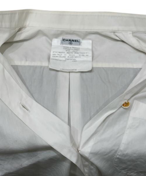 CHANEL（シャネル）CHANEL (シャネル) P05 ココマーク 長袖シャツ ホワイト サイズ:38の古着・服飾アイテム