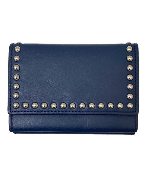 J&M DAVIDSON（ジェイ＆エム デヴィッドソン）J&M DAVIDSON (ジェイ＆エム デヴィッドソン) コンパクトウォレット ネイビーの古着・服飾アイテム
