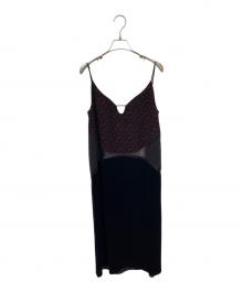 Mame Kurogouchi（マメクロゴウチ）の古着「Cupro Triacetate Floral Jacquard Camisole Dress」｜ブラック