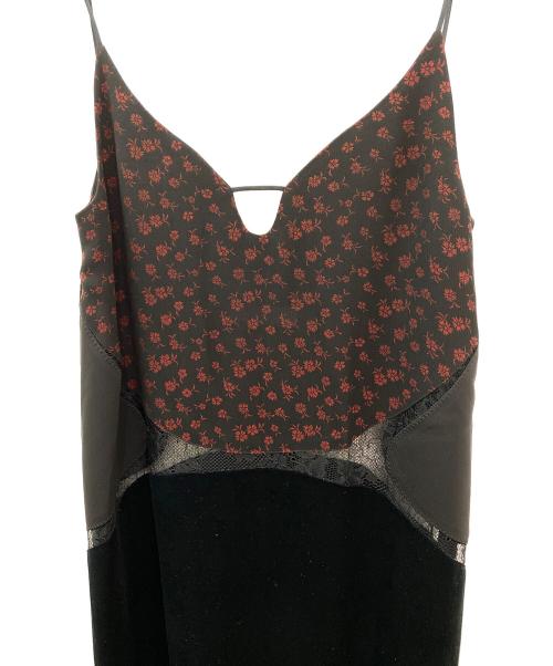 Mame Kurogouchi（マメクロゴウチ）Mame Kurogouchi (マメクロゴウチ) Cupro Triacetate Floral Jacquard Camisole Dress ブラック サイズ:1の古着・服飾アイテム