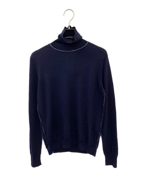 Maison Margiela（メゾンマルジェラ）Maison Margiela (メゾンマルジェラ) タートルネックニット ネイビー サイズ:Mの古着・服飾アイテム