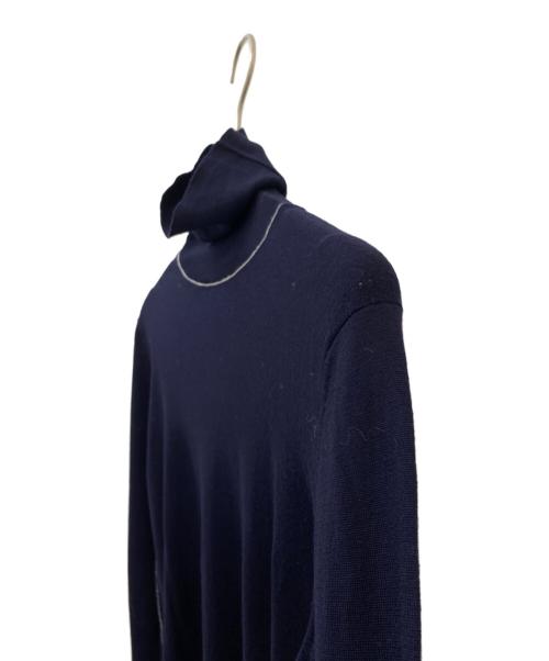 Maison Margiela（メゾンマルジェラ）Maison Margiela (メゾンマルジェラ) タートルネックニット ネイビー サイズ:Mの古着・服飾アイテム