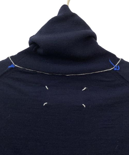 Maison Margiela（メゾンマルジェラ）Maison Margiela (メゾンマルジェラ) タートルネックニット ネイビー サイズ:Mの古着・服飾アイテム
