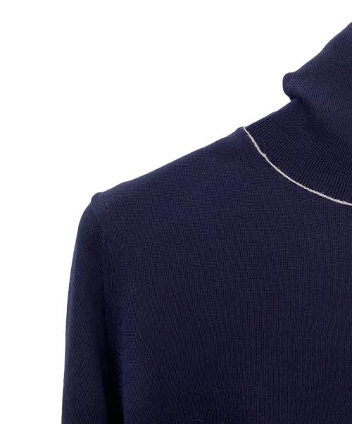 Maison Margiela（メゾンマルジェラ）Maison Margiela (メゾンマルジェラ) タートルネックニット ネイビー サイズ:Mの古着・服飾アイテム