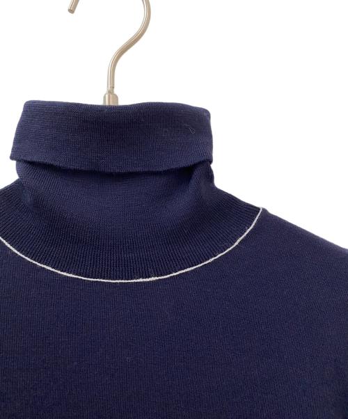 Maison Margiela（メゾンマルジェラ）Maison Margiela (メゾンマルジェラ) タートルネックニット ネイビー サイズ:Mの古着・服飾アイテム