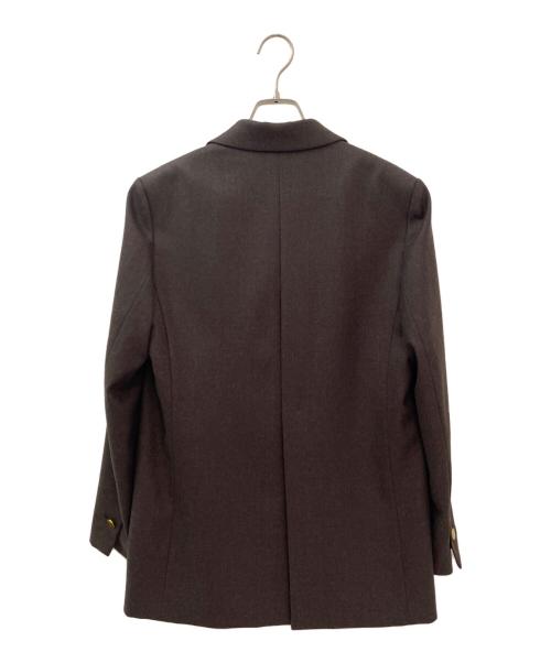 Adam et Rope（アダム エ ロペ）Adam et Rope (アダム エ ロペ) シングルブレストスリットジャケット ブラウン サイズ:36の古着・服飾アイテム