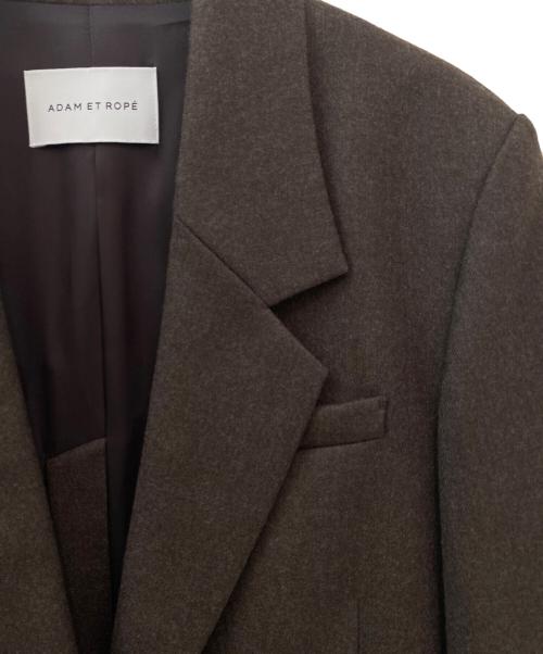 Adam et Rope（アダム エ ロペ）Adam et Rope (アダム エ ロペ) シングルブレストスリットジャケット ブラウン サイズ:36の古着・服飾アイテム