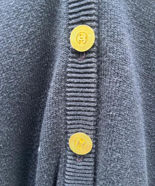 CHANEL（シャネル）CHANEL (シャネル) バイカラーカーディガン ネイビー サイズ:Lの古着・服飾アイテム