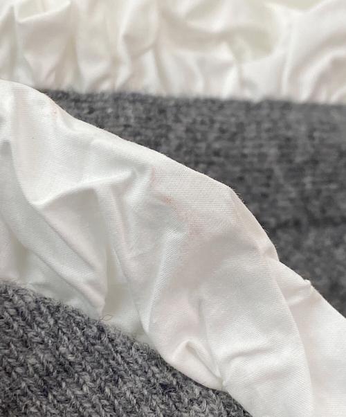 CLANE（クラネ）CLANE (クラネ) 2WAY FRILL V NECK KNIT TOPS グレー サイズ:1の古着・服飾アイテム