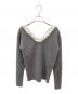 CLANE（クラネ）の古着「2WAY FRILL V NECK KNIT TOPS」｜グレー