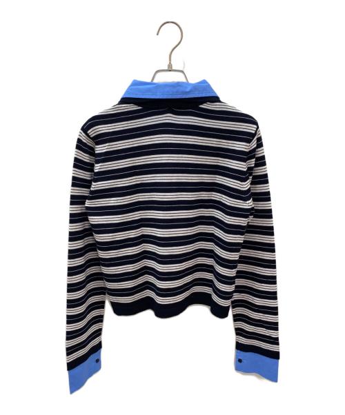 eimy istoire（エイミーイストワール）eimy istoire (エイミーイストワール) シャツレイヤードニット ネイビー サイズ:Fの古着・服飾アイテム