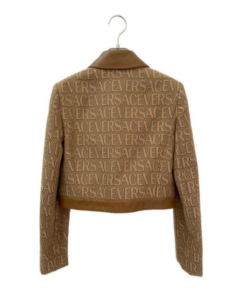 VERSACE（ヴェルサーチェ）VERSACE (ヴェルサーチェ) Versace Allover ジャケット ブラウン サイズ:36の古着・服飾アイテム
