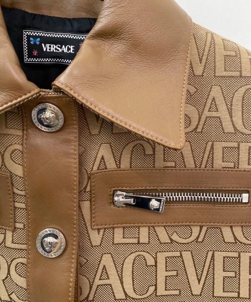 VERSACE（ヴェルサーチェ）VERSACE (ヴェルサーチェ) Versace Allover ジャケット ブラウン サイズ:36の古着・服飾アイテム