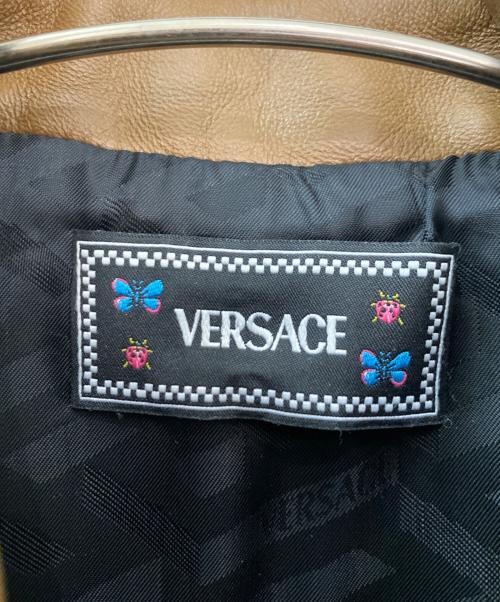 VERSACE（ヴェルサーチェ）VERSACE (ヴェルサーチェ) Versace Allover ジャケット ブラウン サイズ:36の古着・服飾アイテム