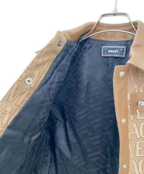 VERSACE（ヴェルサーチェ）VERSACE (ヴェルサーチェ) Versace Allover ジャケット ブラウン サイズ:36の古着・服飾アイテム