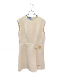 PRADA（プラダ）の古着「ノースリーブワンピース」｜アイボリー
