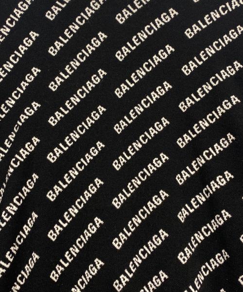 BALENCIAGA（バレンシアガ）BALENCIAGA (バレンシアガ) WMNS Mini Allover Logo Sweater ブラック サイズ:Sの古着・服飾アイテム