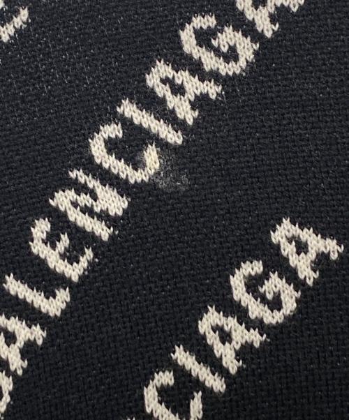BALENCIAGA（バレンシアガ）BALENCIAGA (バレンシアガ) WMNS Mini Allover Logo Sweater ブラック サイズ:Sの古着・服飾アイテム