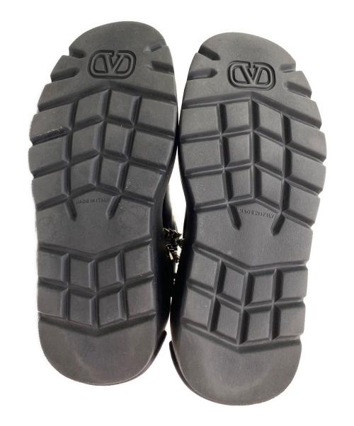 VALENTINO（ヴァレンティノ）VALENTINO (ヴァレンティノ) スタッズブーツ ブラック サイズ:35 1/2の古着・服飾アイテム