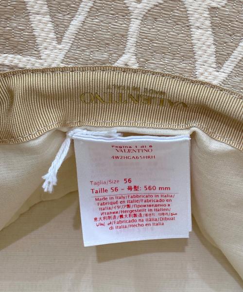 VALENTINO（ヴァレンティノ）VALENTINO (ヴァレンティノ) バケットハット ベージュ サイズ:56の古着・服飾アイテム