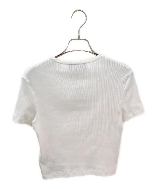FENDI（フェンディ）FENDI (フェンディ) リブTシャツ ホワイト サイズ:XSの古着・服飾アイテム