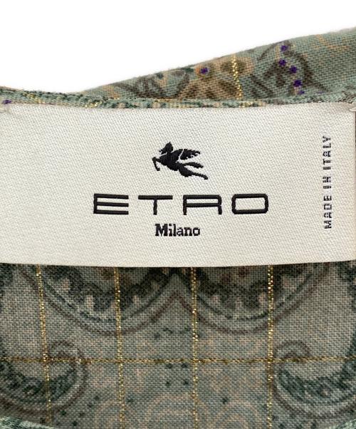 ETRO（エトロ）ETRO (エトロ) ワンピース グリーン サイズ:40の古着・服飾アイテム