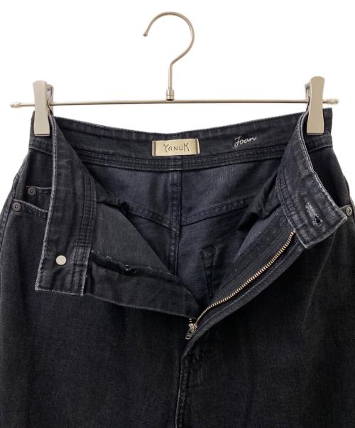 YANUK（ヤヌーク）YANUK (ヤヌーク) デニムパンツ ブラック サイズ:24の古着・服飾アイテム