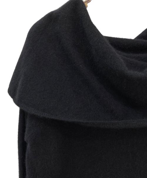 EVERYDAY I LIKE.（エヴリデイ アイ ライク）EVERYDAY I LIKE. (エヴリデイ アイ ライク) Fluffy Off Shoulder Knit ブラック サイズ:Ｆの古着・服飾アイテム