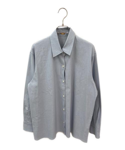 MUSE de Deuxieme Classe（ミューズ ドゥーズィエム クラス）MUSE de Deuxieme Classe (ミューズ ドゥーズィエム クラス) STRETCH TWILL CACHE シャツ スカイブルー サイズ:Fの古着・服飾アイテム
