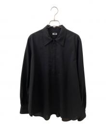 H BEAUTY&YOUTH UNITED ARROWS（エイチ ビューティアンドユース ユナイテッドアローズ）の古着「ハーフジップシャツ」｜ブラック