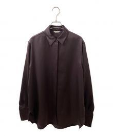 (im)perf.（インパーフ）の古着「Vintagesatinshirt」｜ブラウン