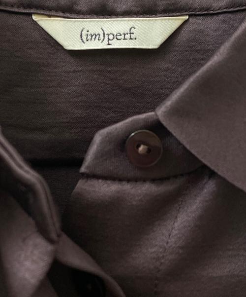 (im)perf.（インパーフ）(im)perf. (インパーフ) Vintagesatinshirt ブラウン サイズ:Freeの古着・服飾アイテム