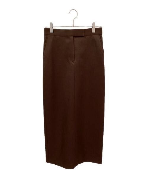 (im)perf.（インパーフ）(im)perf. (インパーフ) Double Satin Long Skirt ブラウン サイズ:36の古着・服飾アイテム