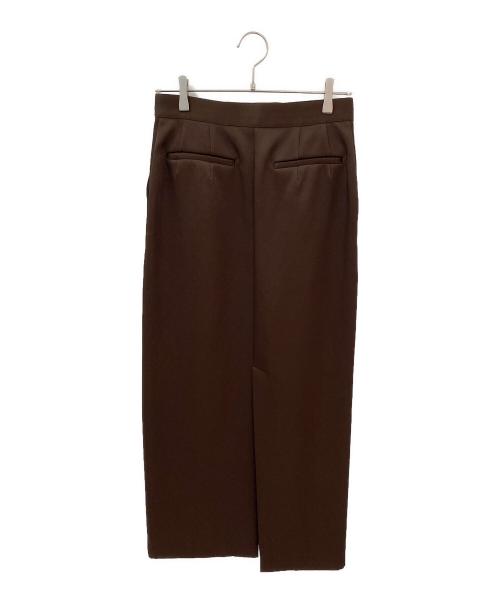 (im)perf.（インパーフ）(im)perf. (インパーフ) Double Satin Long Skirt ブラウン サイズ:36の古着・服飾アイテム