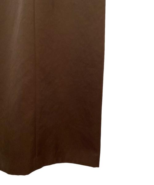 (im)perf.（インパーフ）(im)perf. (インパーフ) Double Satin Long Skirt ブラウン サイズ:36の古着・服飾アイテム