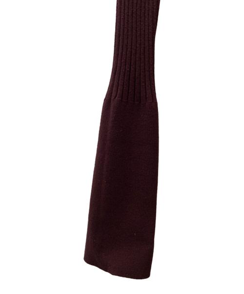 (im)perf.（インパーフ）(im)perf. (インパーフ) Long Sleeve Rib Cardigan バーガンディー サイズ:Freeの古着・服飾アイテム