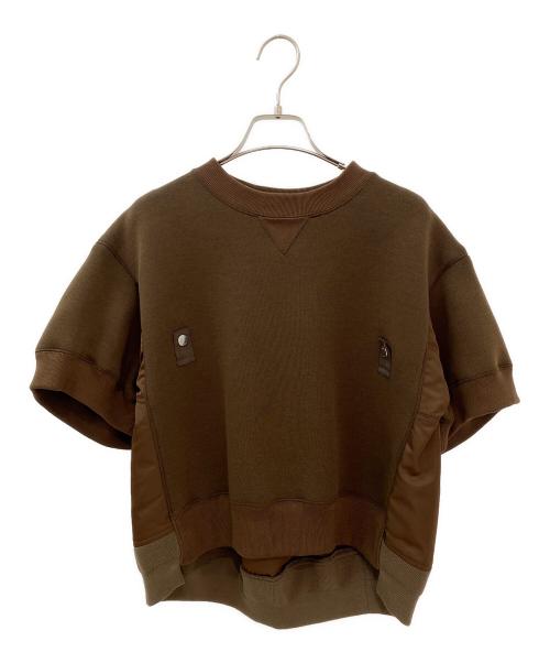 sacai（サカイ）sacai (サカイ) Sponge Sweat Pullover ブラウン サイズ:1の古着・服飾アイテム