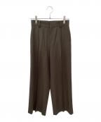 EVERYDAY I LIKE.エヴリデイ アイ ライク）の古着「Clean Tuck パンツ 1」｜カーキ