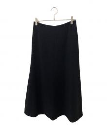 EVERYDAY I LIKE.（エヴリデイ アイ ライク）の古着「Tweed Flare スカート」｜ブラック