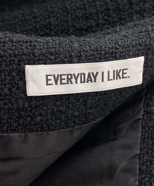 EVERYDAY I LIKE.（エヴリデイ アイ ライク）EVERYDAY I LIKE. (エヴリデイ アイ ライク) Tweed Flare スカート ブラック サイズ:36の古着・服飾アイテム