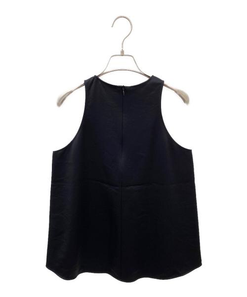 EVERYDAY I LIKE.（エヴリデイ アイ ライク）EVERYDAY I LIKE. (エヴリデイ アイ ライク) Minimal Satin NoSleeve Blouse ブラック サイズ:Freeの古着・服飾アイテム