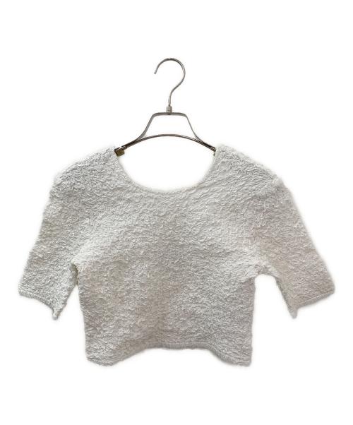 GANNI（ガニー）GANNI (ガニー) 半袖カットソー ホワイト サイズ:36の古着・服飾アイテム